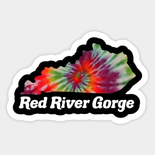 Red River Gorge Climbing RRG Kentucky Tie Dye Sticker